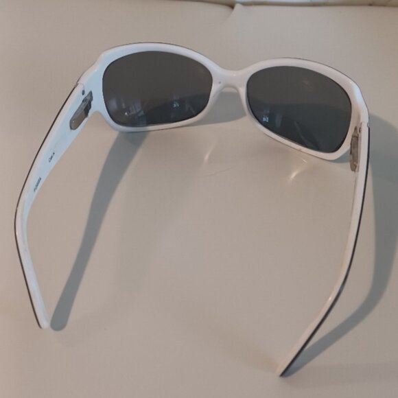 Fossil Sienna Prescription Bling Black/White Flex Hinges Wrap Around Sunglasses - Picture 3 of 5